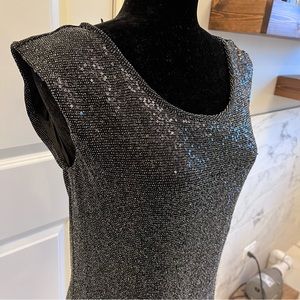 Express Sequin Metallic Mini Dress